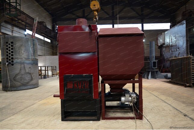 Производство автоматического пеллетного котла 0.15 МВт